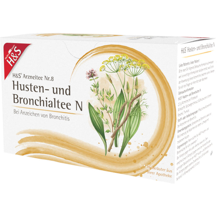 H&S Arzneitee Nr. 8 Husten- und Bronchialtee N, 20 St. Filterbeutel