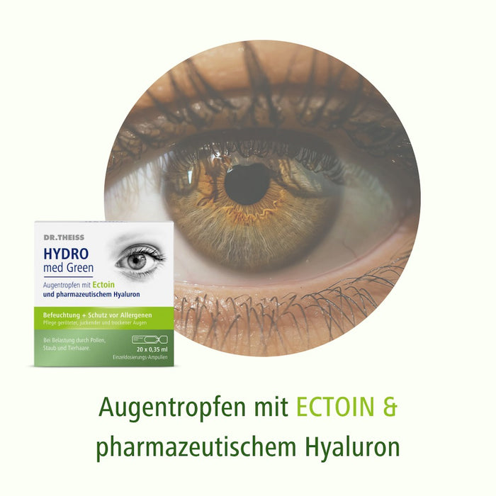 DR. THEISS Hydro med Green Augentropfen mit Ectoin zur Befeuchtung, 20 pc Pipettes à dose unique