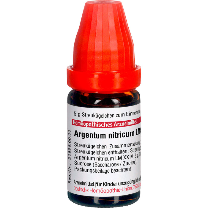 Argentum nitricum LM XXIV DHU Globuli, 5 g Globules