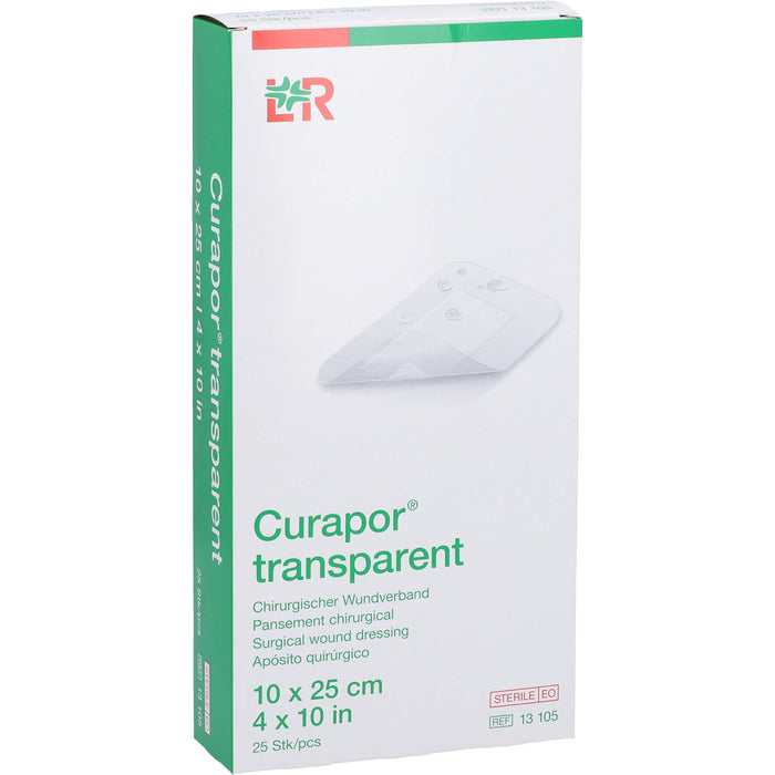 Curapor transparent Wundverband steril 7x5cm, 25 St PFL
