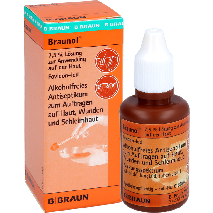 Braunol 7,5% Haut- und Schleimhautantiseptik Lösung, 30 ml Solution