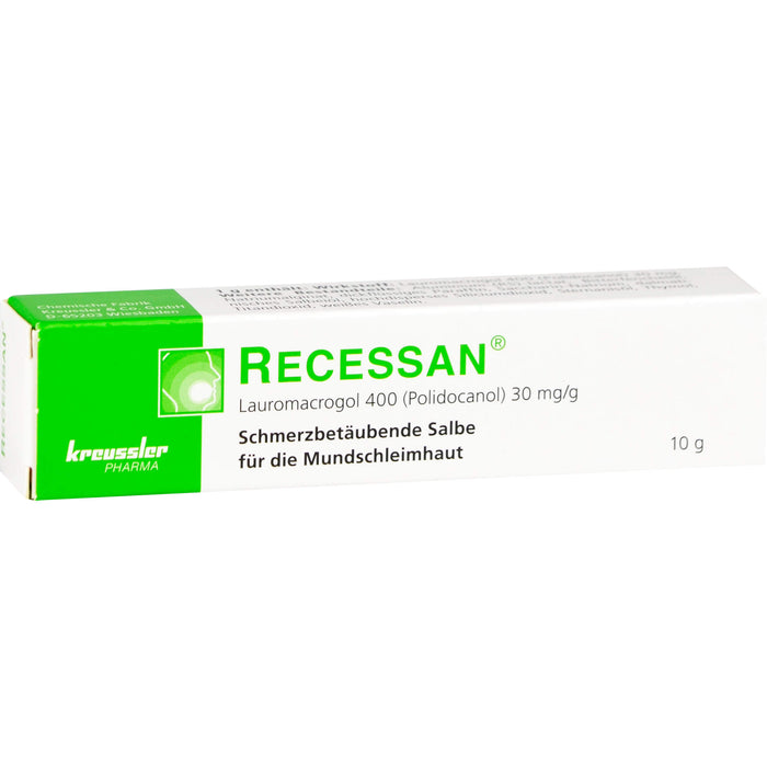 RECESSAN schmerzbetäubende Salbe, 10 g Salbe