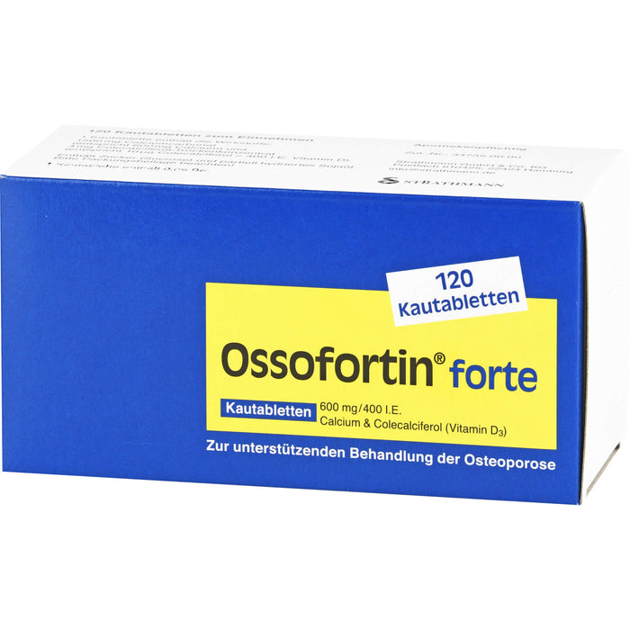 Ossofortin® forte, 600 mg/400 I.E. Kautabletten, 120 St KTA