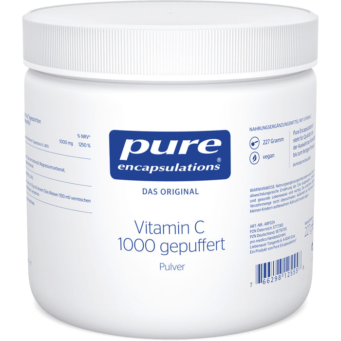 Pure Encapsulations Vitamin C 1000 gepuffert Pulver, 227 g Pulver