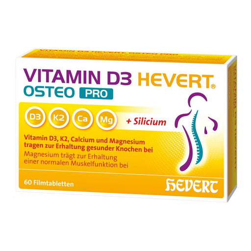 Vitamin D3 Hevert Osteo Pro für gesunde Knochen und Muskeln, 60 St. Tabletten