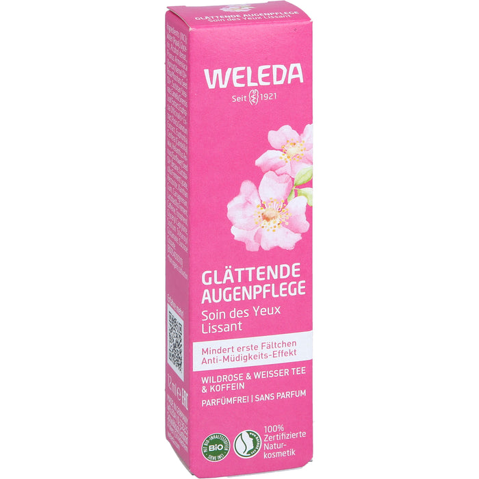 WELEDA glättende Augenpflege Wildrose & Weißer Tee mindert erste Fältchen, 12 ml Creme