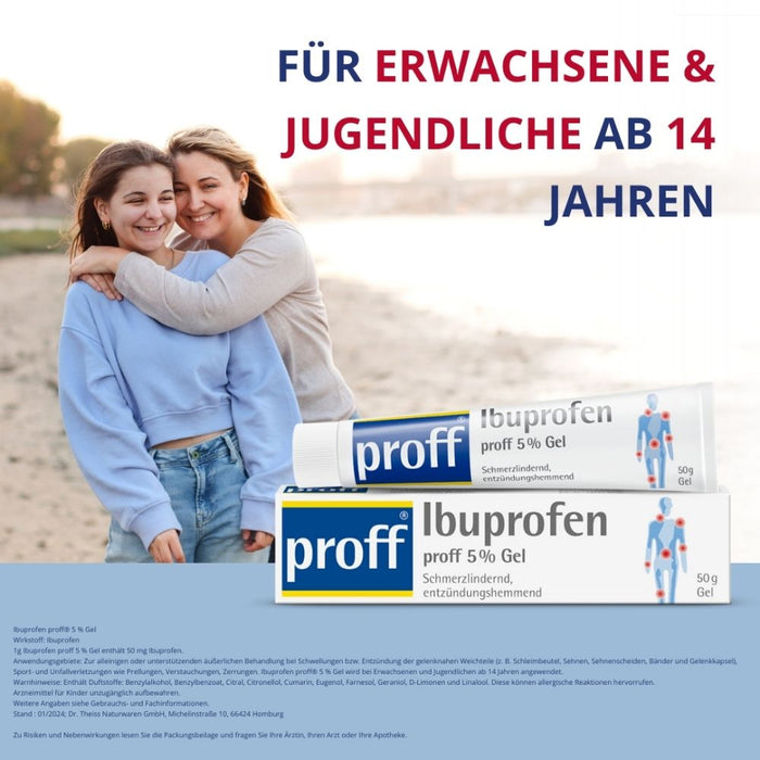 Ibuprofen proff 5 % Gel, 50 g Gel