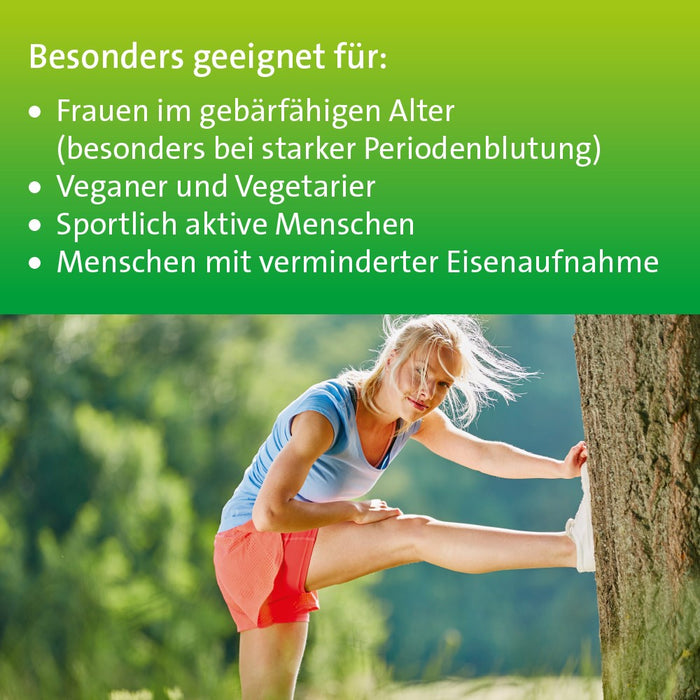 Eisen + C Hevert pflanzlich mit natürlichem Eisen und Vitamin C, 60 pc Capsules