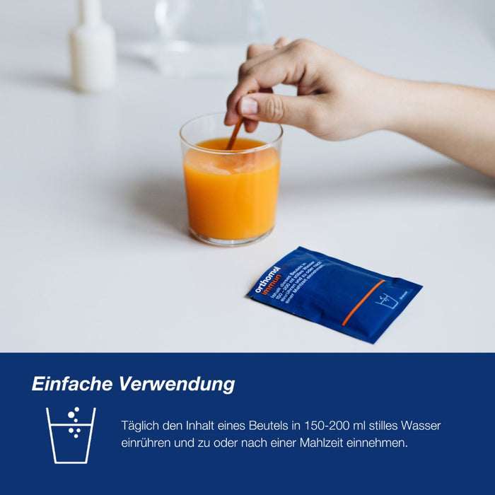 Orthomol Immun - Mikronährstoffe zur Unterstützung des Immunsystems - Nahrungsergänzung mit Vitamin C, Vitamin D und Zink, 7 St. Tagesportionen