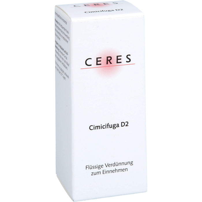CERES Cimicifuga D2 Dil., 20 ml Solution
