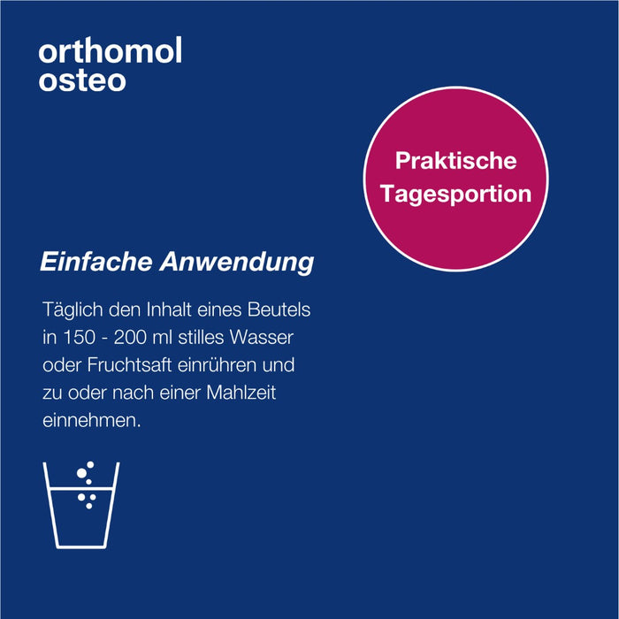 Orthomol Osteo - Mikronährstoffe für die Knochen - Nahrungsergänzungsmittel mit den Vitaminen C, D und K sowie Zink, 30 St. Tagesportionen