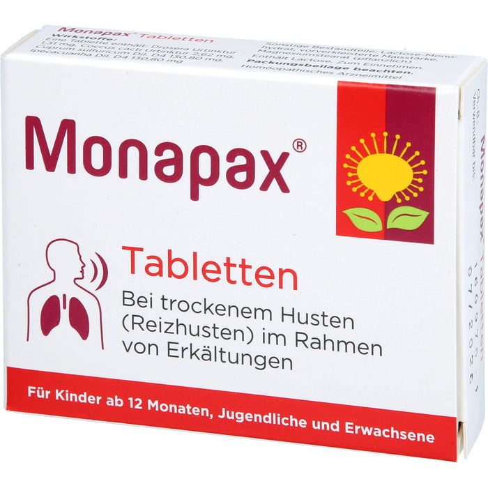 Monapax Tabletten bei trockenem Husten, 40 pc Tablettes
