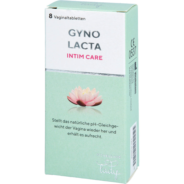 Gynolacta Vaginaltabletten stellt das natürliche pH-Gleichgewicht in der Vagina wieder her, 8 pcs. Tablets