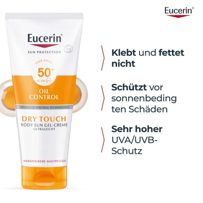 Eucerin Dry Touch Sun Gel-Creme ultraleicht LSF 50+, 200 ml Creme