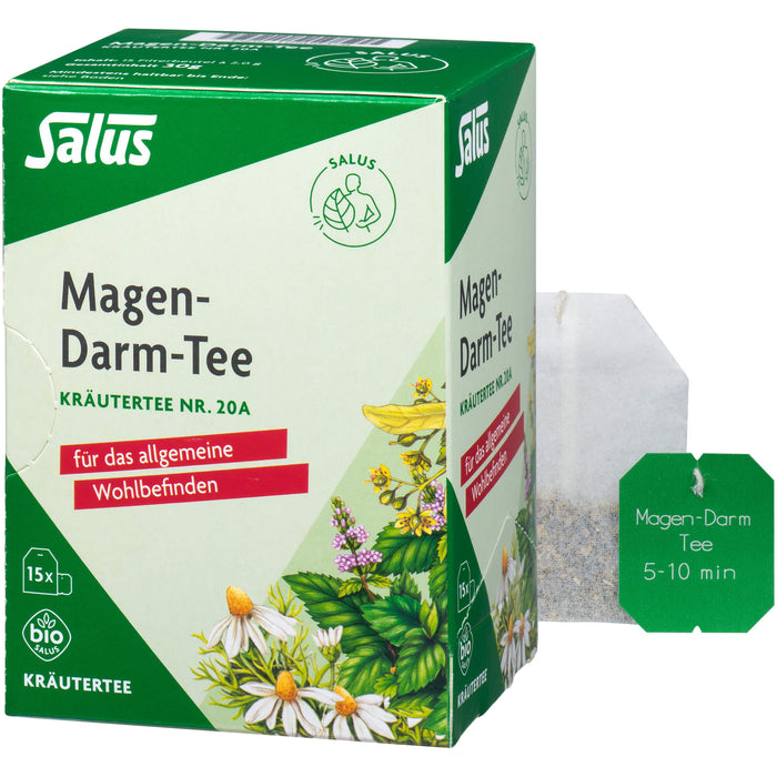 Salus Magen-Darm-Tee Kräutertee Nr. 20 a bio für das allgemeine Wohlbefinden, 15 pcs. Filter bag