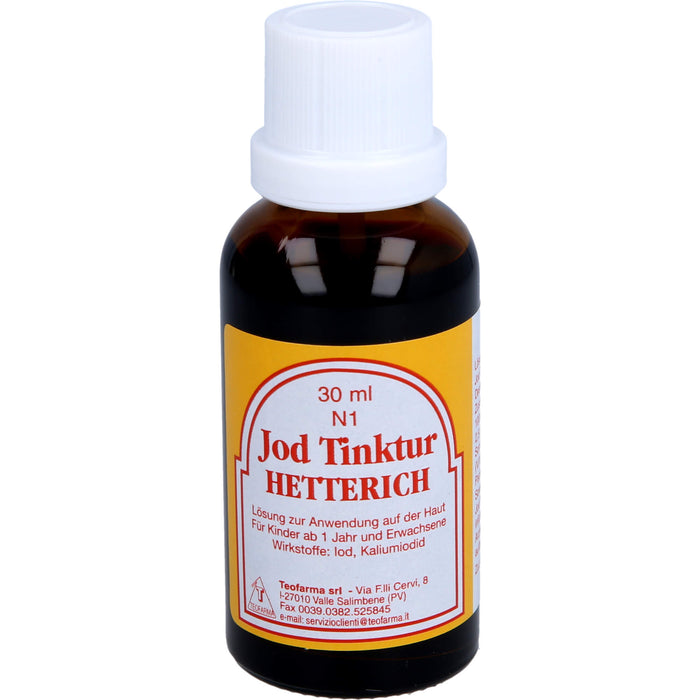 Jodtinktur Hetterich, 30 ml Solution