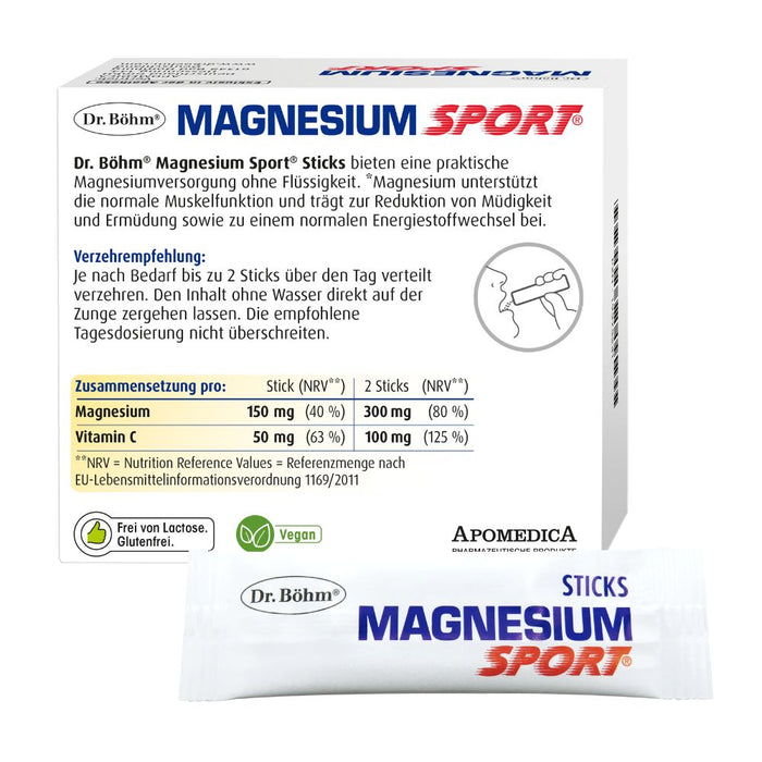 Dr. Böhm Magnesium Sport Sticks, 20 pcs. 