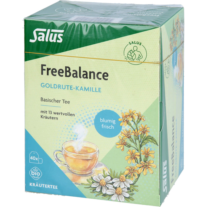 Salus FreeBalance Goldrute-Kamille basischer Tee mit 13 wertvollen Kräutern, 40 pcs. Sachets