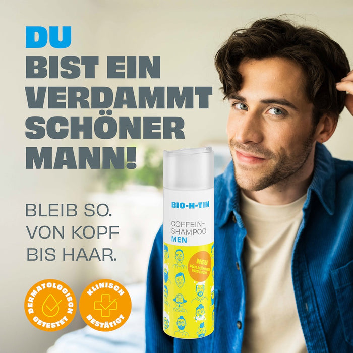 BIO-H-TIN Coffein-Shampoo MEN, 200 ml Shampoo