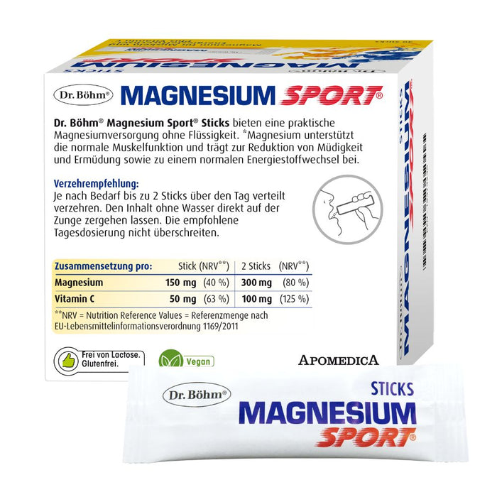 Dr. Böhm Magnesium Sport Sticks, 40 pcs. 