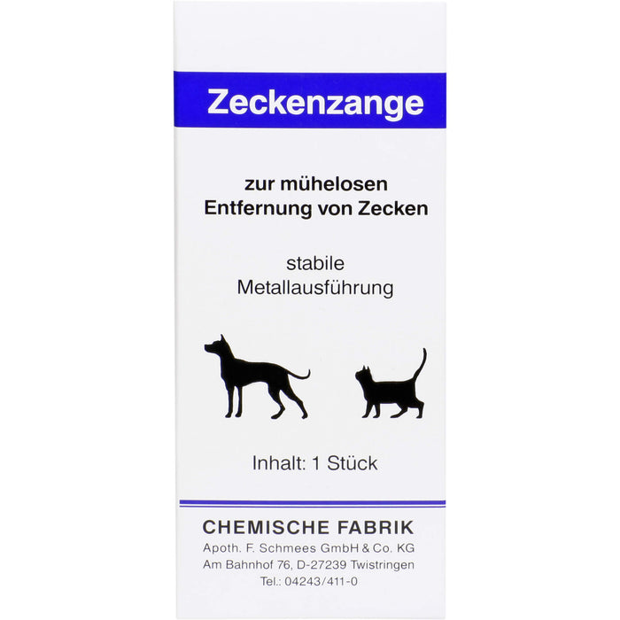 Zeckenzange aus Metall, 1 St 