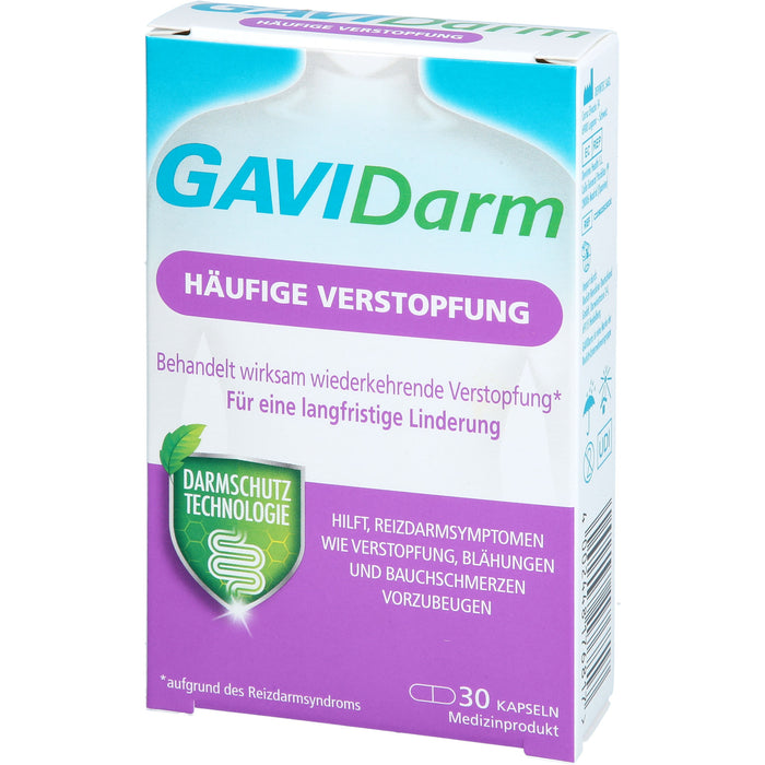 GAVIDarm Häufige Verstopfung Kapseln bei wiederkehrenden Darmbeschwerden, 30 pc Capsules