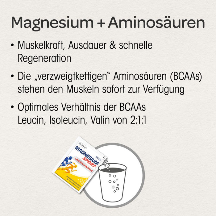 Dr. Böhm Magnesium Sport + Aminosäuren, 14 pcs. Granules