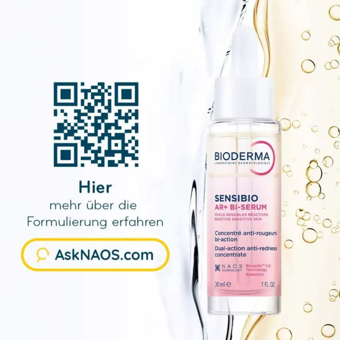BIODERMA Sensibio AR+ Bi-Serum für empfindliche Haut zur Reduzierung von Rötungen und Verbesserung der Hautfestigkeit, 30 ml Lösung