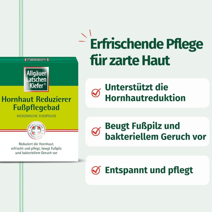 Allgäuer Latschenk.Hornhaut Reduzierer Fußpflege, 10 pcs. Sachets