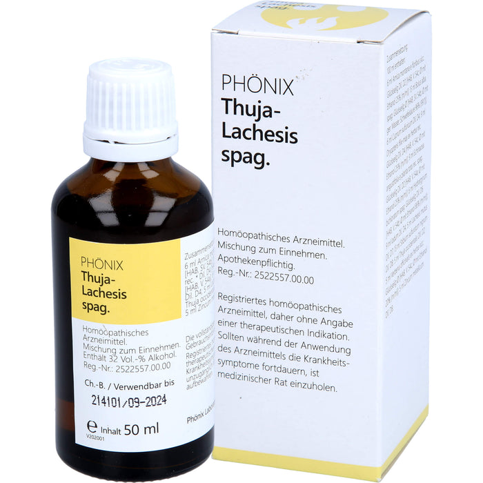 PHÖNIX Thuja-Lachesis spag. Tropfen, 50 ml Solution