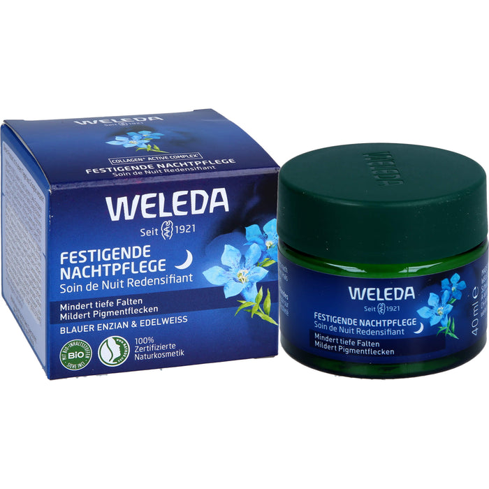 WELEDA festigende Nachtpflege mindert tiefe Falten und Pigmentflecken, 40 ml Cream