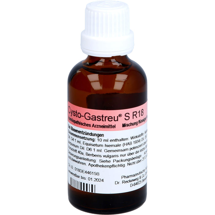Cysto-Gastreu S R 18 Mischung bei Blasenentzündungen, 50 ml Solution