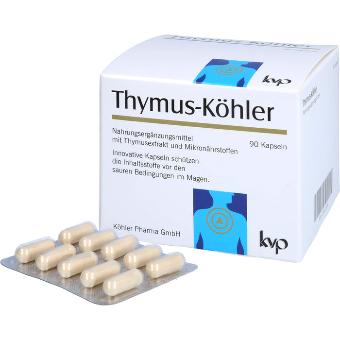Thymus-Köhler Kapseln für eine gesunde Funktion des Immunsystems, 90 St. Kapseln