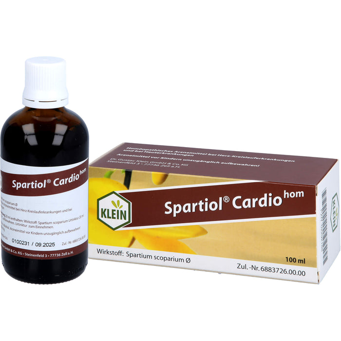 Spartiol Cardiohom Lösung bei Herzschwäche oder entzündlichen ekzematösen Hauterkrankungen, 100 ml Solution