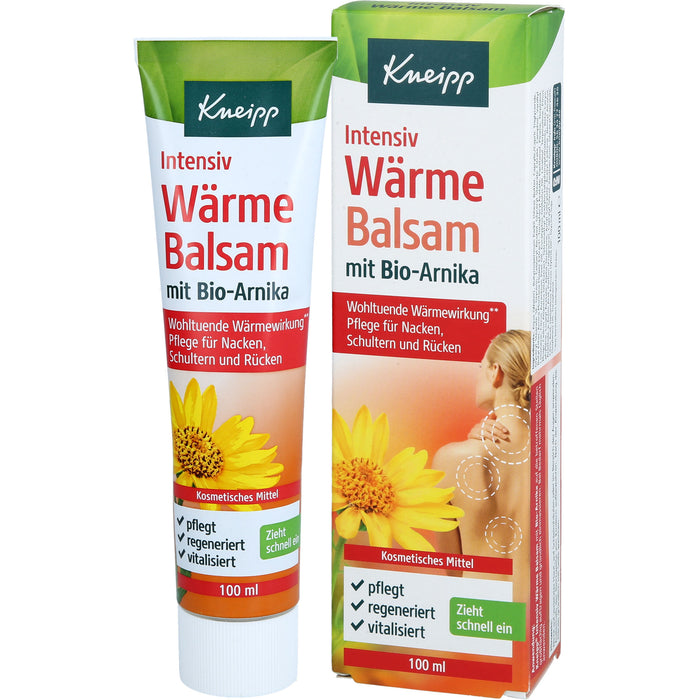 Kneipp Intensiv Wärmebalsam mit Bio-Arnika Pflege für Nacken, Rücken und Schultern, 100 ml Balm