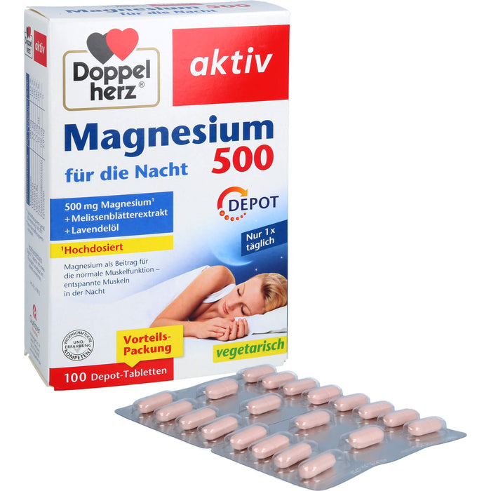 Doppelherz Magnesium 500 Nacht, 100 St TAB