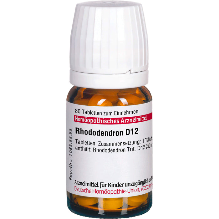 Rhododendron D12 DHU Tabletten, 80 pc Tablettes