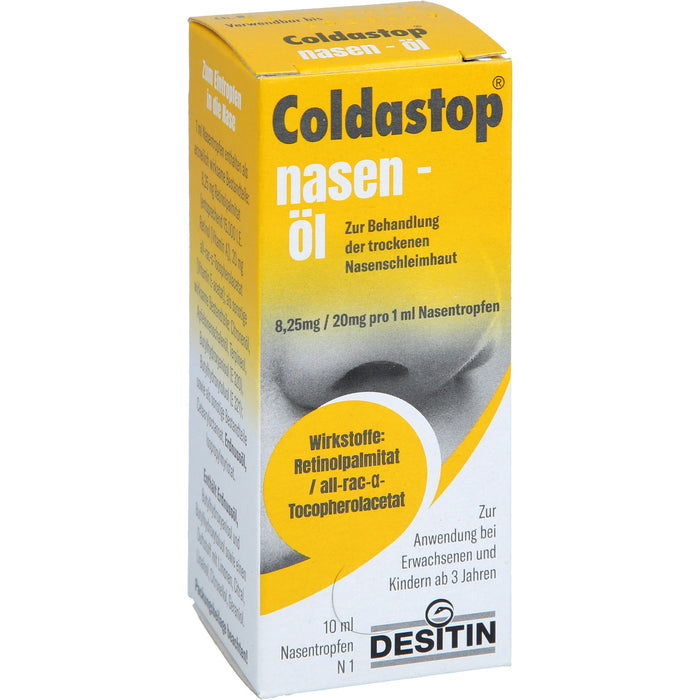 Coldastop Nasen-Öl bei trockener Nasenschleimhaut, 10 ml Huile