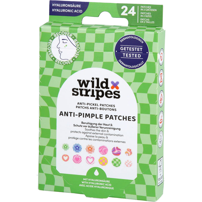Wild Stripes Anti-Pickel Patches Groovy Recover, 24 pcs. Patch