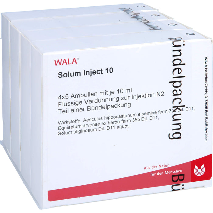 WALA Solum Inject 10 flüssige Verdünnung, 20 pc Ampoules