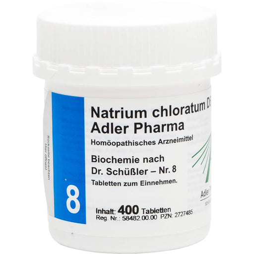 Adler Pharma Natrium chloratum D6 Biochemie nach Dr. Schüßler Nr. 8 Tabletten, 400 St. Tabletten