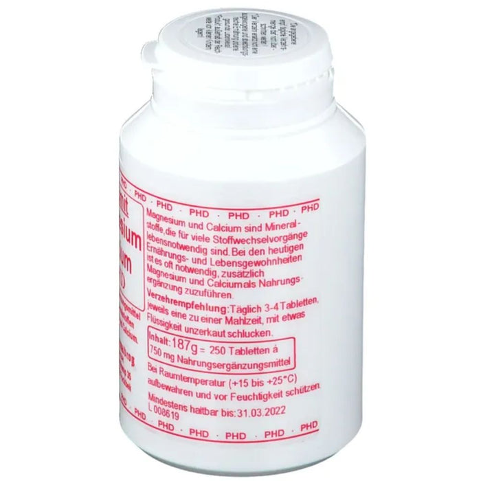 Dolomit Magnesium Calcium PHD Tabletten, 250 pcs. Tablets