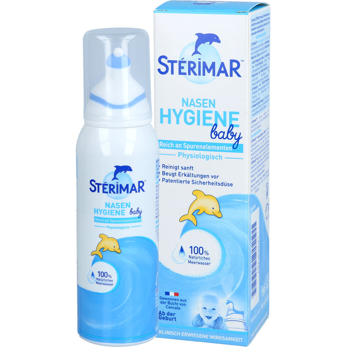 STERIMAR Nasenhygiene Baby 2 in 1 Nasenspray und Spülung zum Befeuchten der Nasenschleimhaut, 100 ml Solution