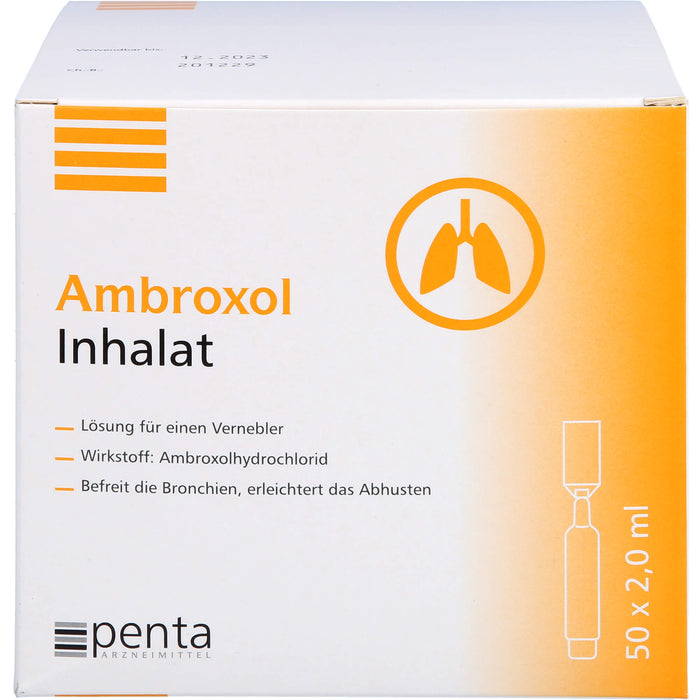 Penta Arzneimittel Ambroxol Inhalat Ein-Dosis-Behältnisse mit je 2 ml Lösung, 50 pcs. Single dose containers